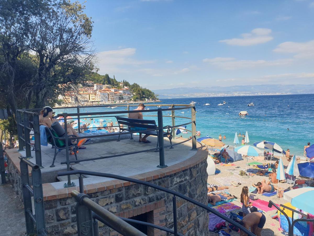 Apartment With Direct Sea View, Free Parking And Close To Beaches And Promenade Lovran Dış mekan fotoğraf