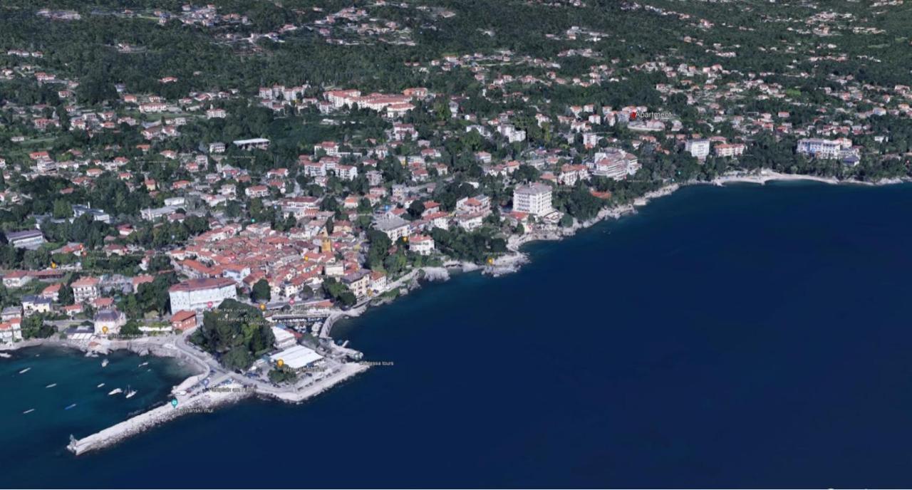 Apartment With Direct Sea View, Free Parking And Close To Beaches And Promenade Lovran Dış mekan fotoğraf