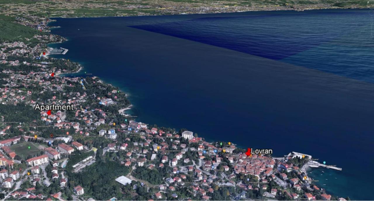 Apartment With Direct Sea View, Free Parking And Close To Beaches And Promenade Lovran Dış mekan fotoğraf